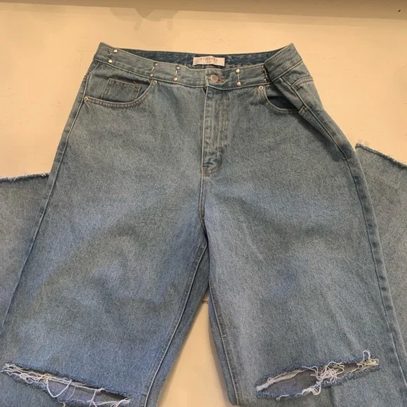 Storets Vera Slash Cut Out Jeans ( small / medium ) - Picture 8 of 8